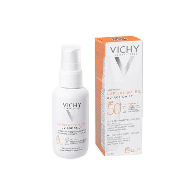 Vichy Capital Soleil Face Serum Uv Age Fps50 Com Cor 40Ml