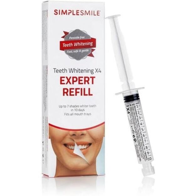 SIMPLESMILEĆ‚Ā® teeth whitening X4 expert refill 1 u