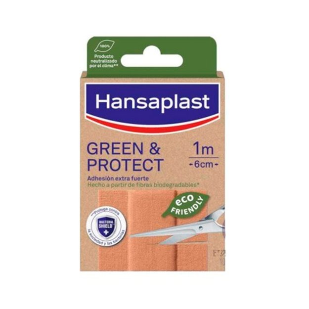 Hansaplast green&protect tiras 10u