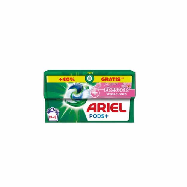 ARIEL PODS SENSACIONES 3en1 detergente 27 cĆĀpsulas