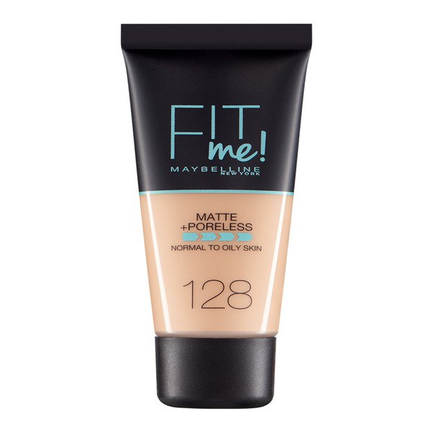 Maybelline Fit Me! Matte + Poreless (128 Warm Nude) 30 ml