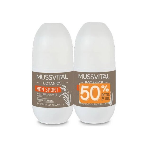 Mussvital Botanics Deo Men Sport 2x75ml 