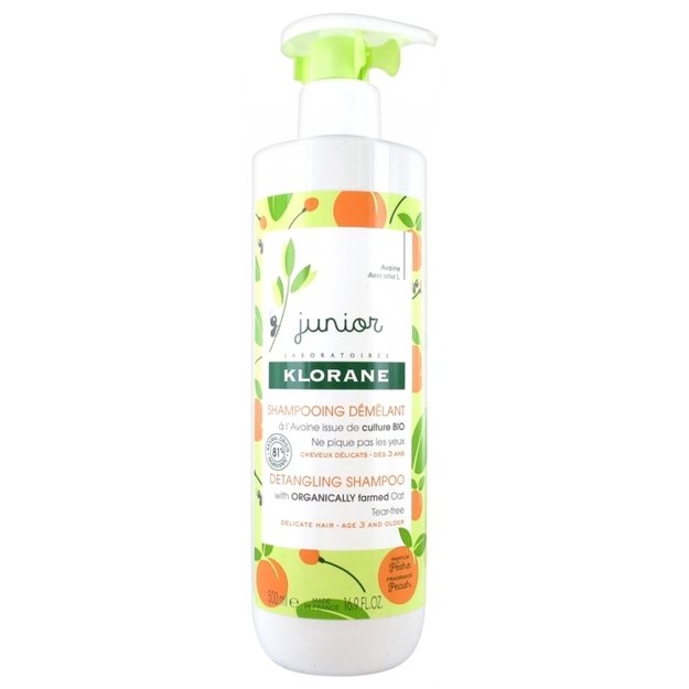 Klorane Detangling Shampoo Peach Ni 500 Ml