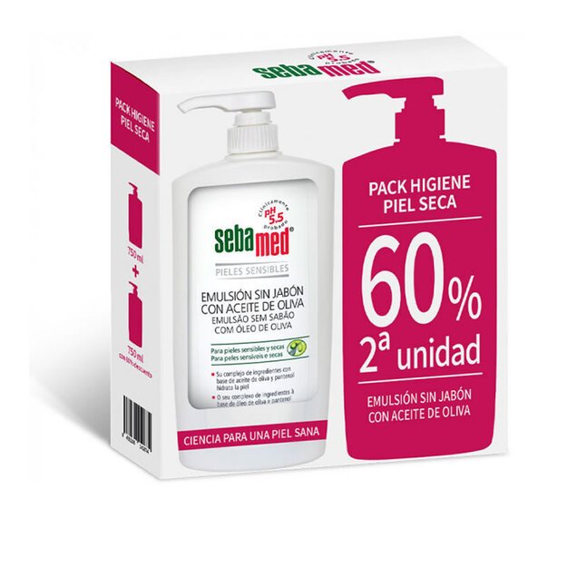 Sebamed Soap-Free Emulsion With Olive Oil 750ml Duo