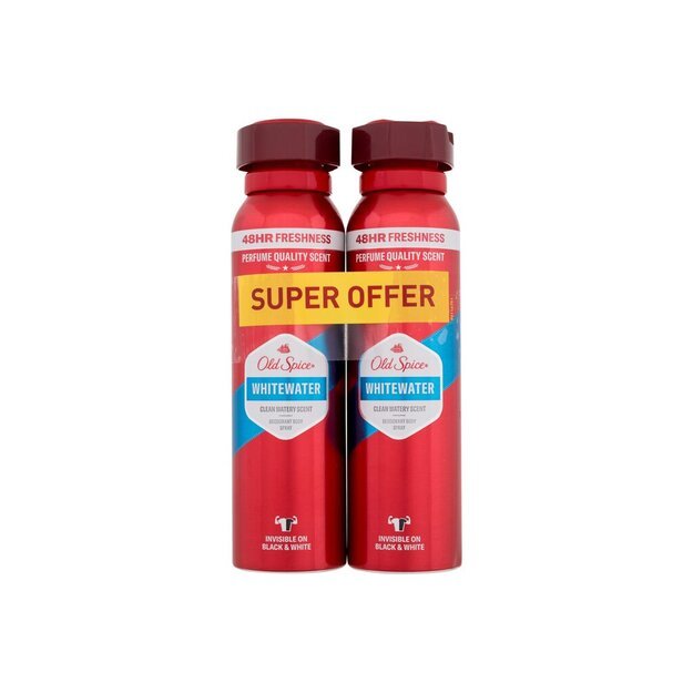 Dezodorantas Old Spice Whitewater 2x150 ml