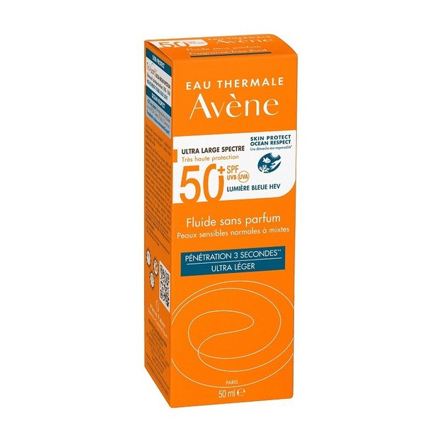 Avene Fluido 50+ Sin Perfume 50 Ml