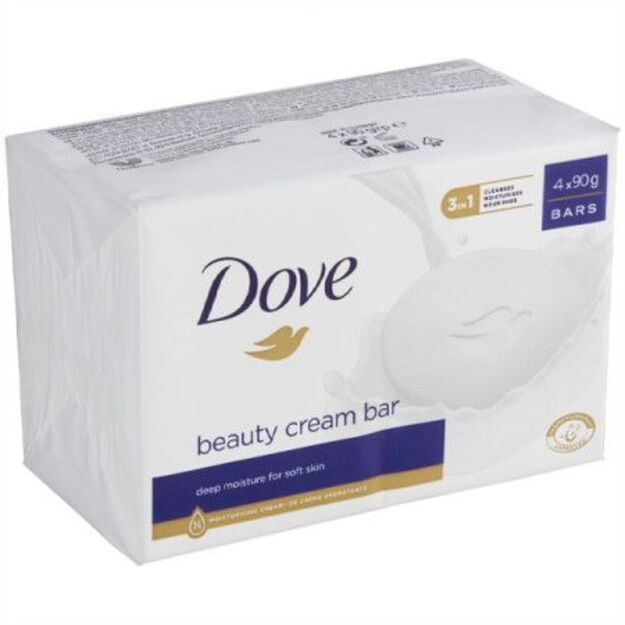Dove Beauty Cream muilas, rinkinys  4 x 90 