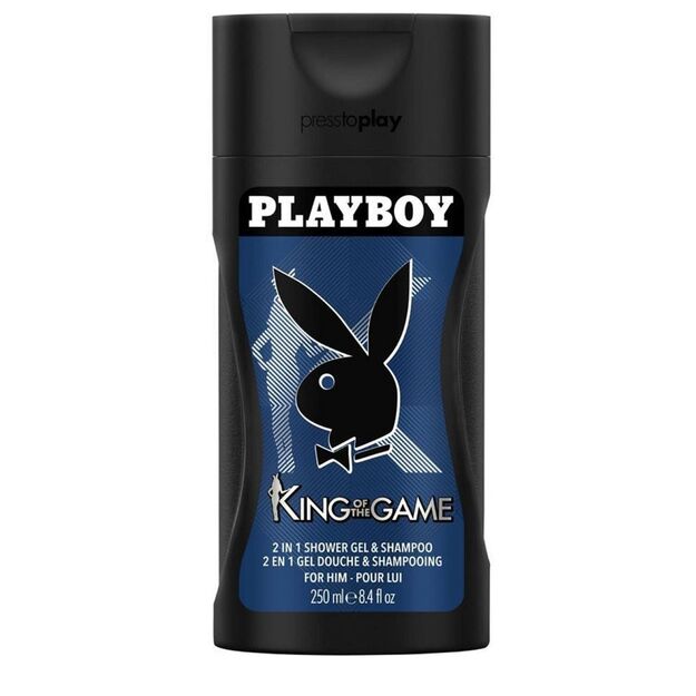 Playboy King of the Game 2in1 šampūnas ir dušo želė 250 ml