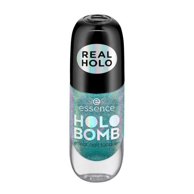 Essence Holo Bomb nagų lakas with holographic effect 04 Holo It's Me 8 ml