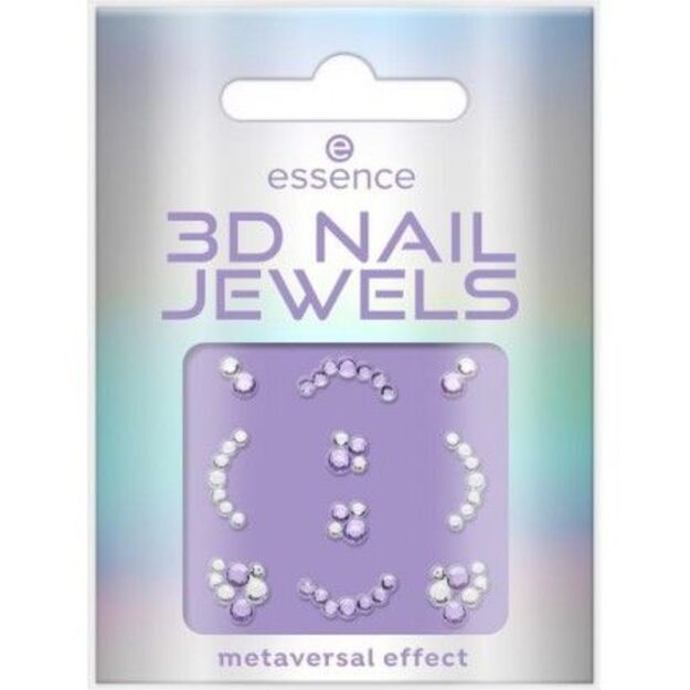 Essence 3D jewels lipdukai nagams  rhinestones 01 Future Reality 10 pieces