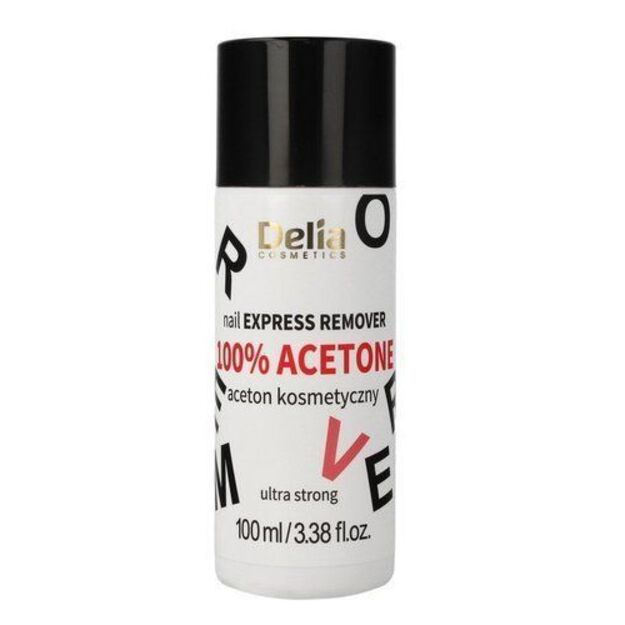Delia Cosmetics 100% Acetone Ultra Strong acetoninis valiklis 100 ml