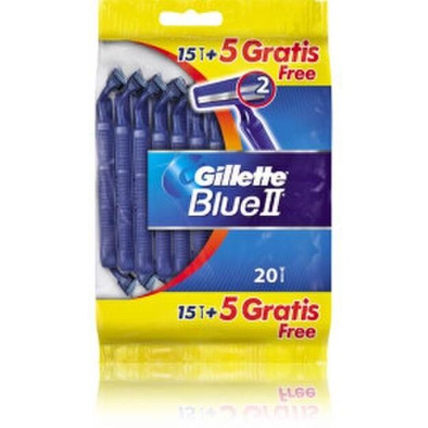 Gillette Blue II Disposable Razors 20 vnt. 
