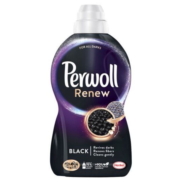 Perwoll Renew Black skalbiklis juodiems rūbams 18 skalb.  990 ml