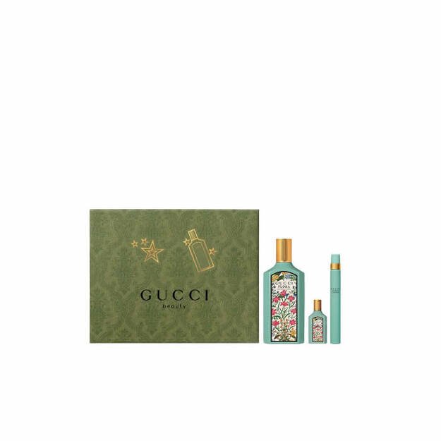 Gucci Flora Gorgeous Jasmine Eau de Parfum Spray 100ml Set 3 Pieces