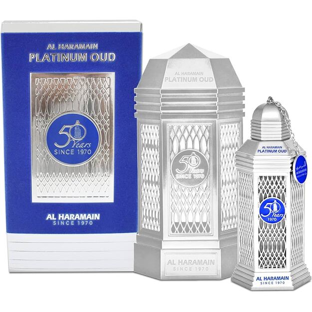 Al Haramain 50 Years Platinum Oud Eau de Parfum 100 ml universalūs